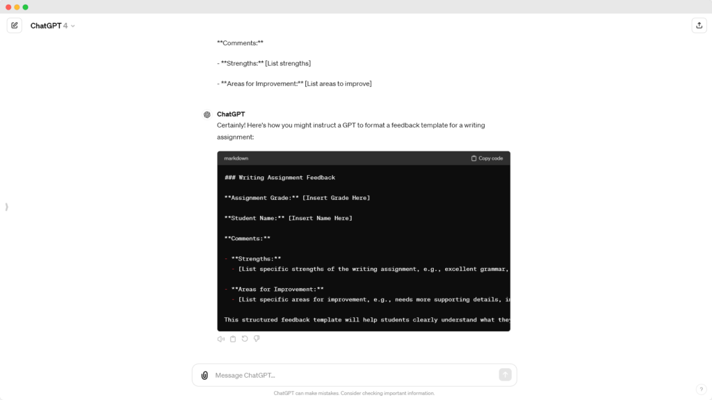 Markdown Text format